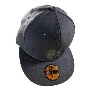 New Era NFL Baseball Hat 59Fifty Football Sports Fitted Cap Sports Black 7 1/4"
